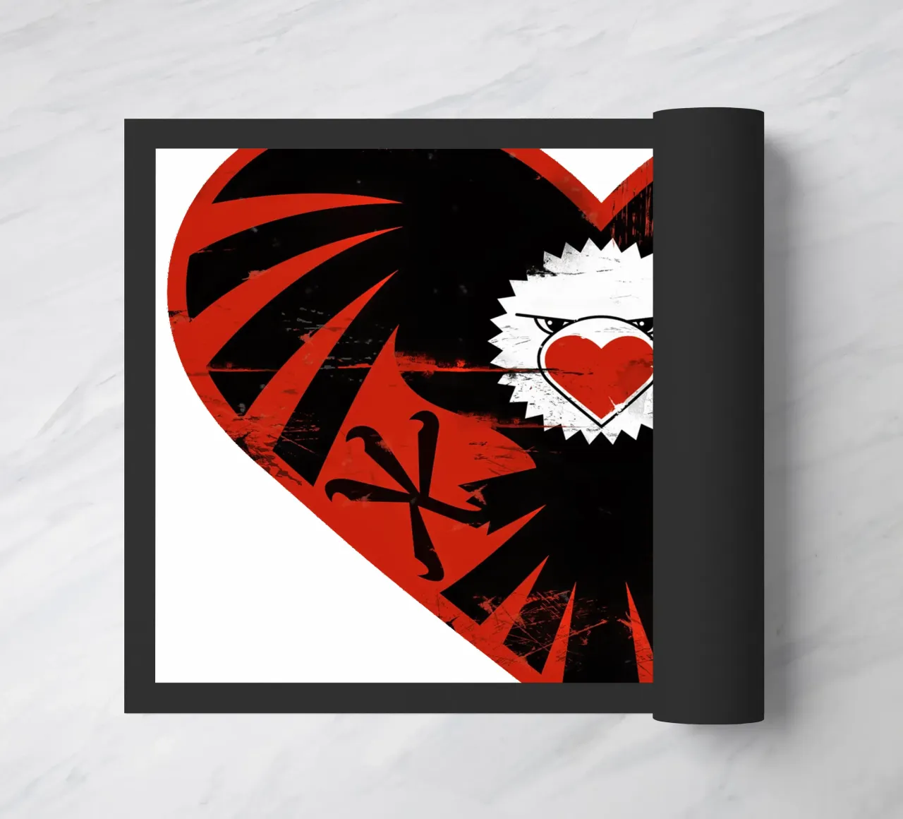 Heart Attack doormat by Thomas Fuchs