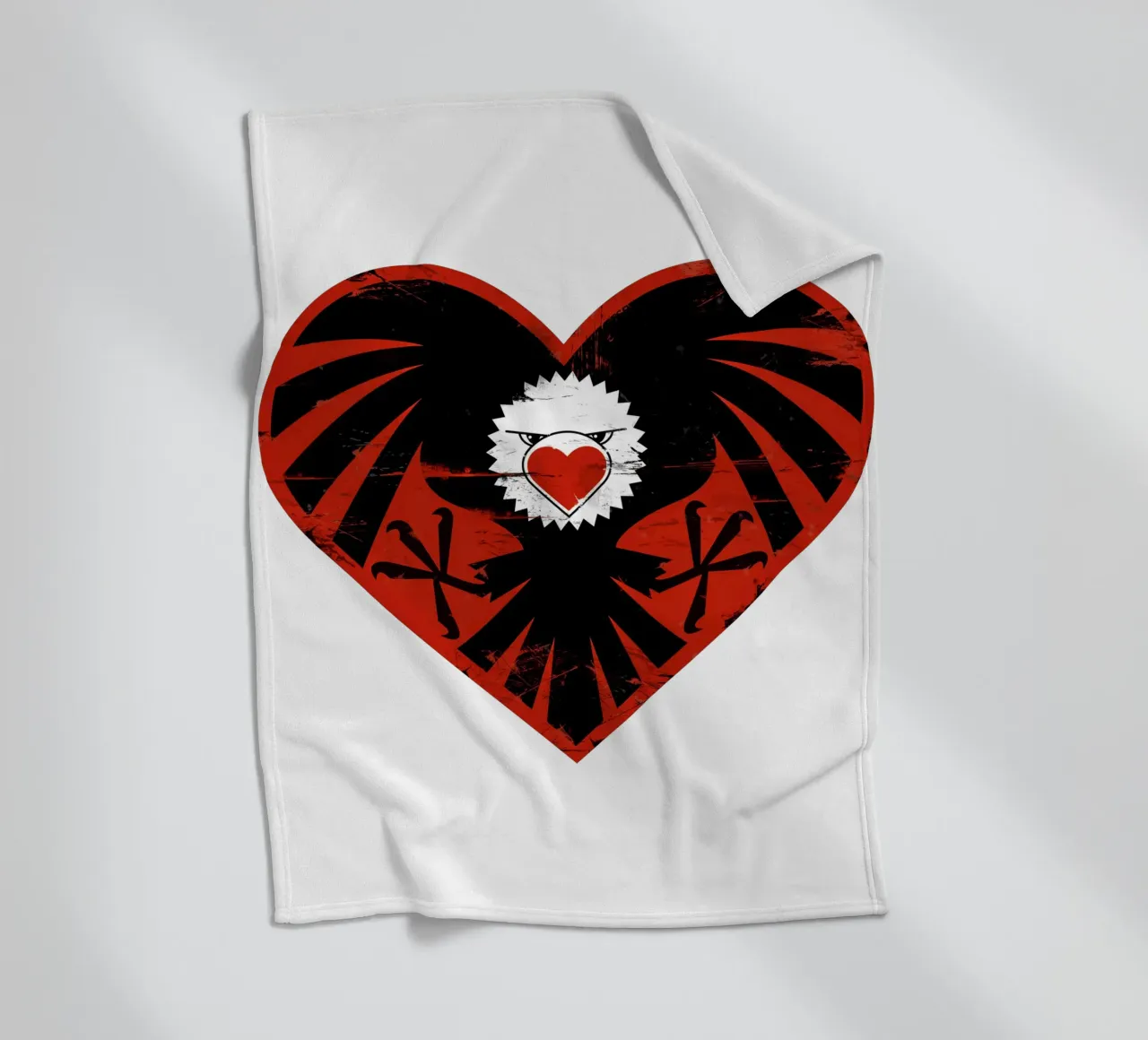 Hartaanval fleecedeken van Thomas Fuchs