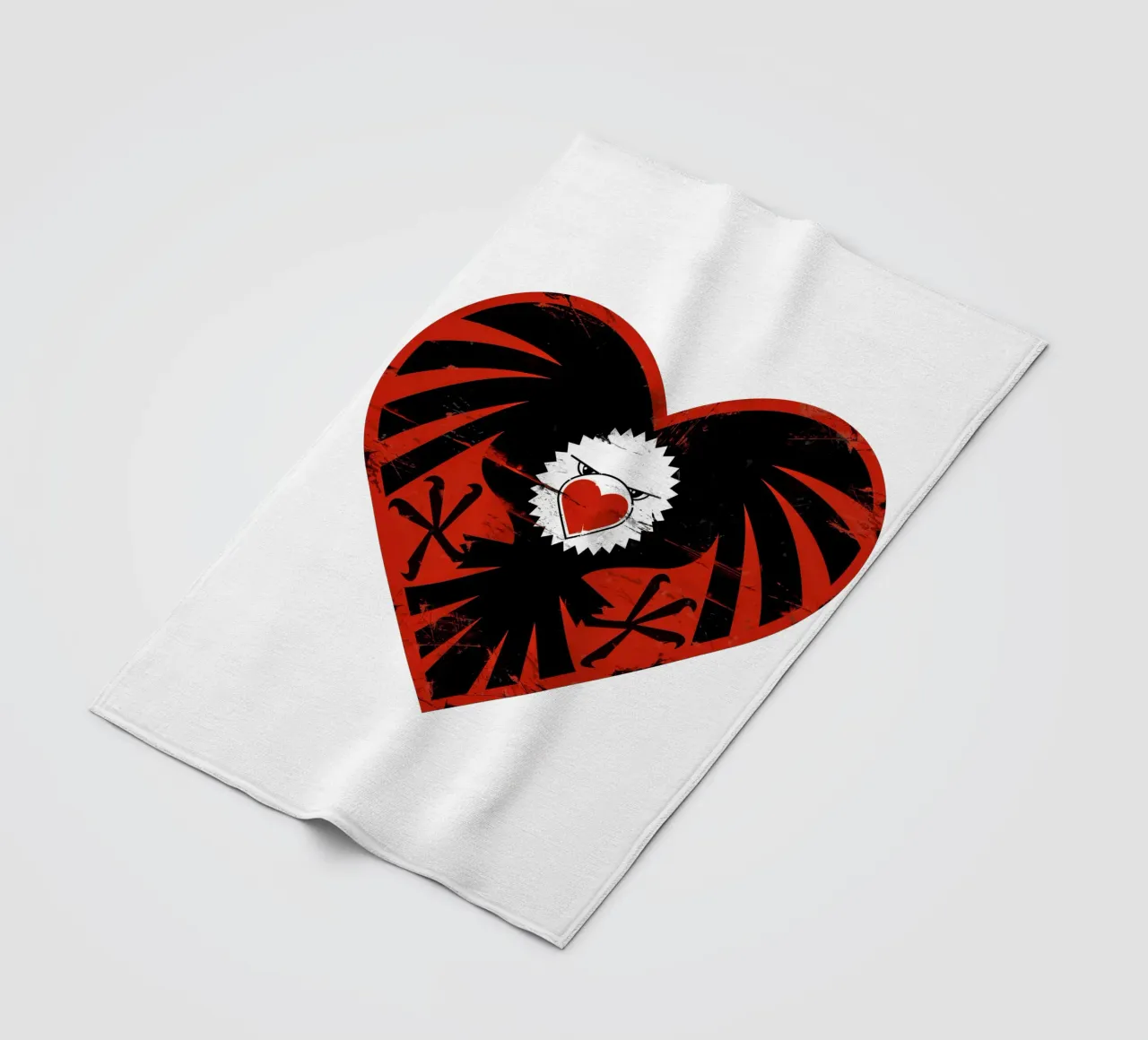 Hartaanval fleecedeken van Thomas Fuchs