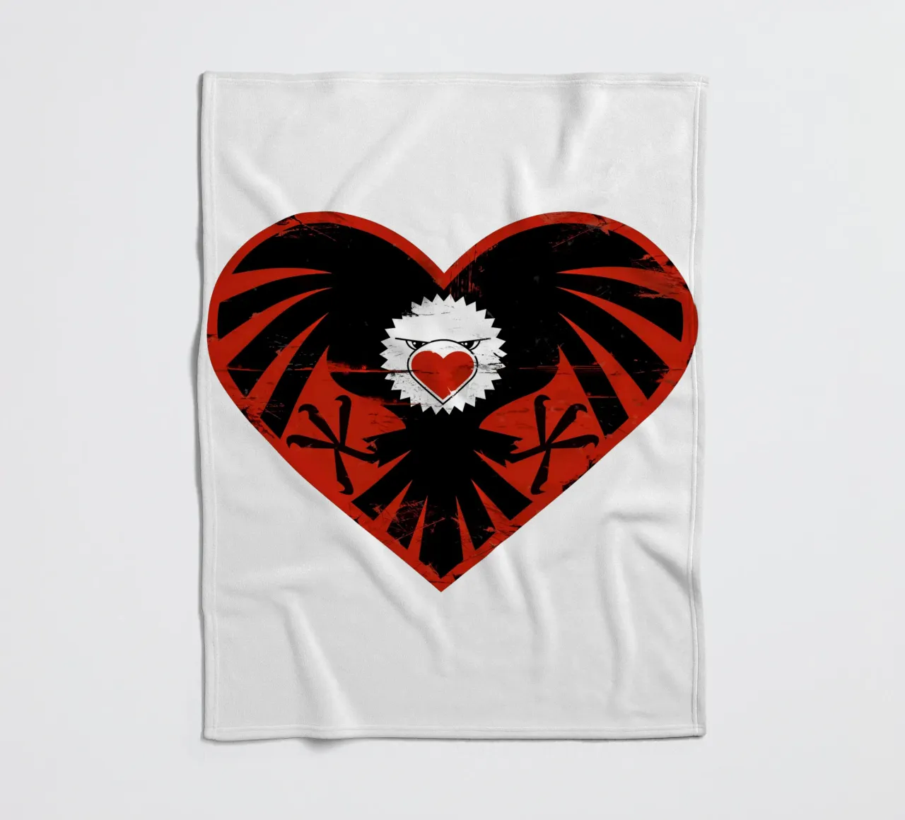 Hartaanval fleecedeken van Thomas Fuchs