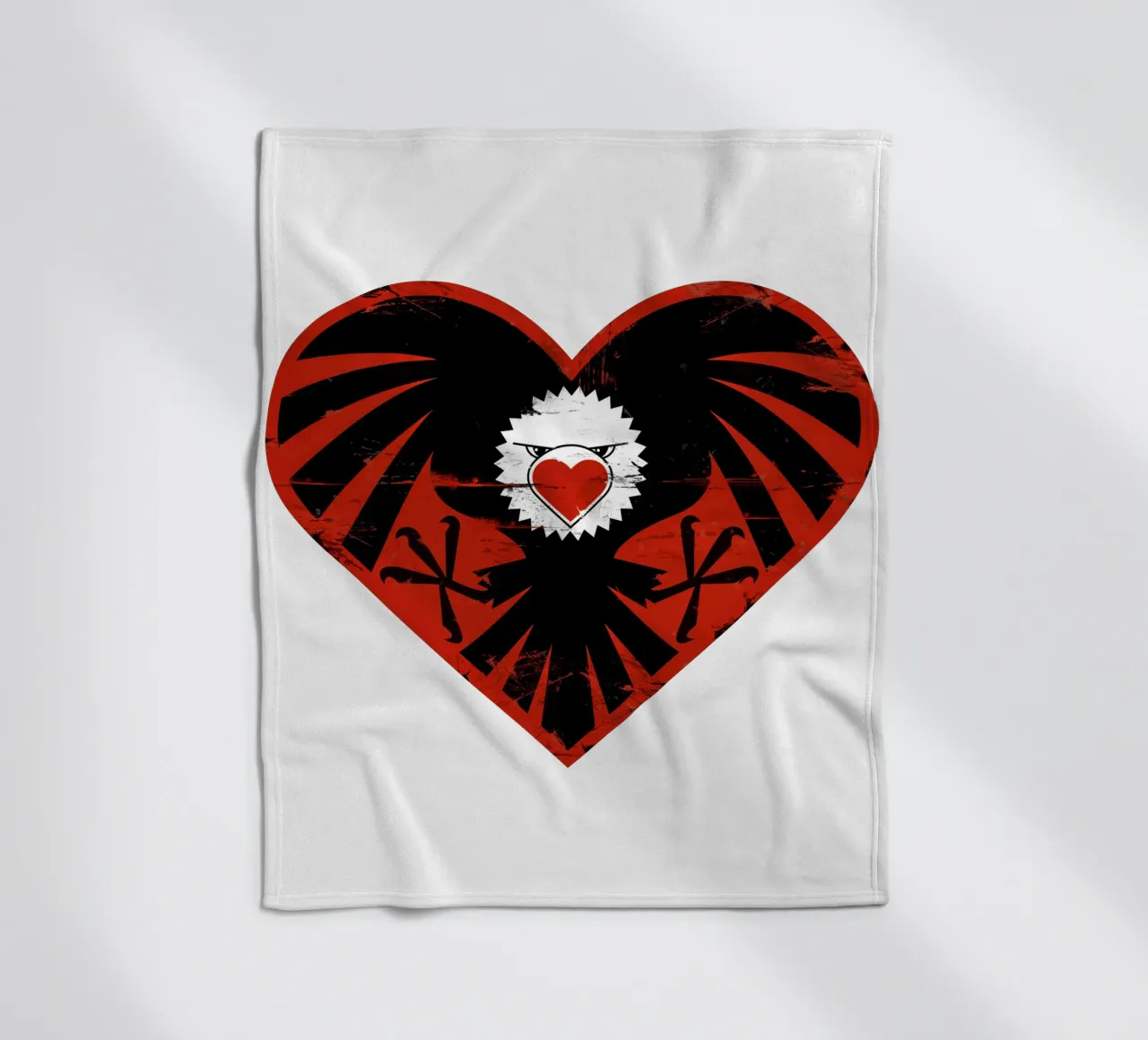 Hartaanval fleecedeken van Thomas Fuchs