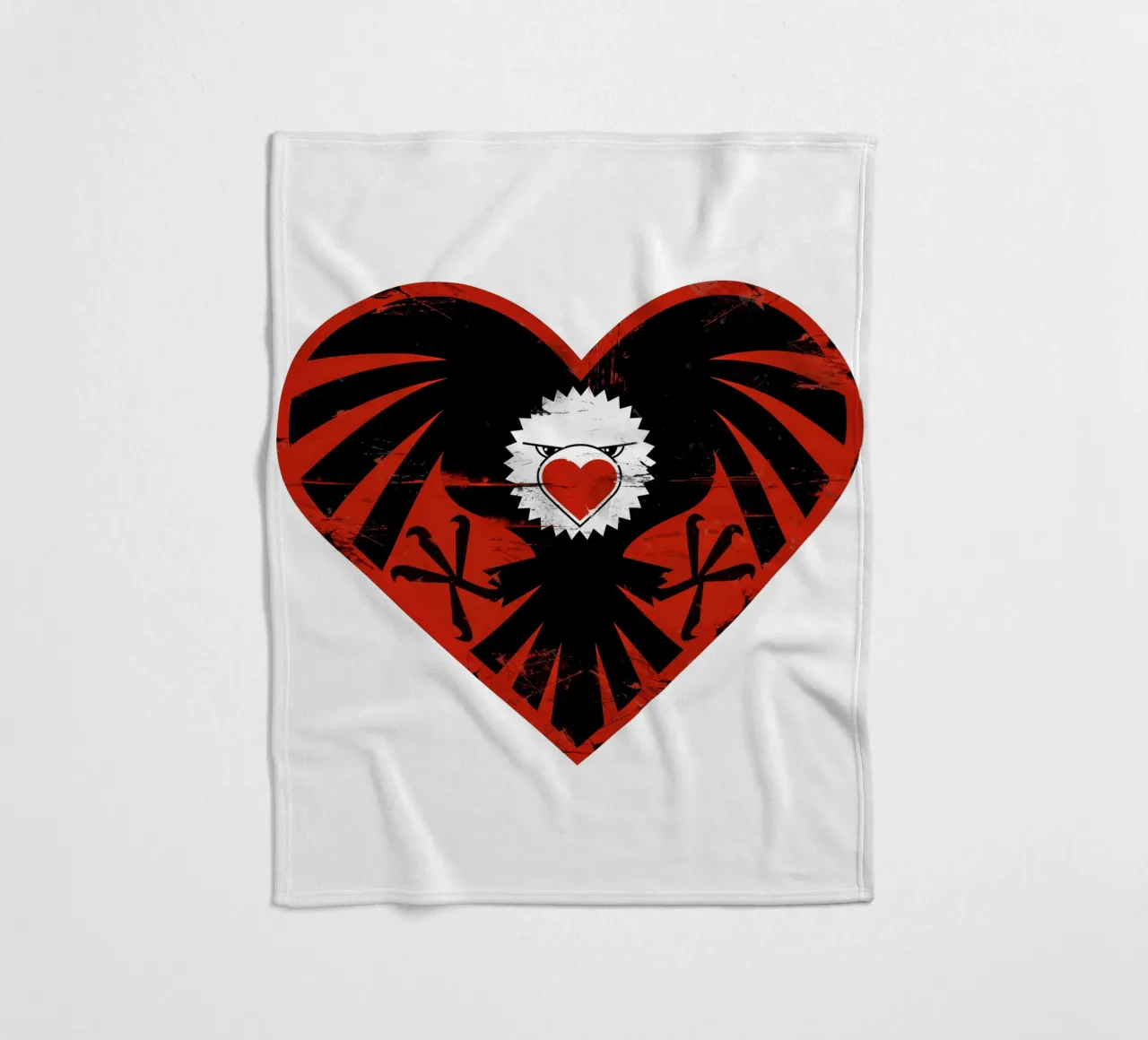 Hartaanval fleecedeken van Thomas Fuchs