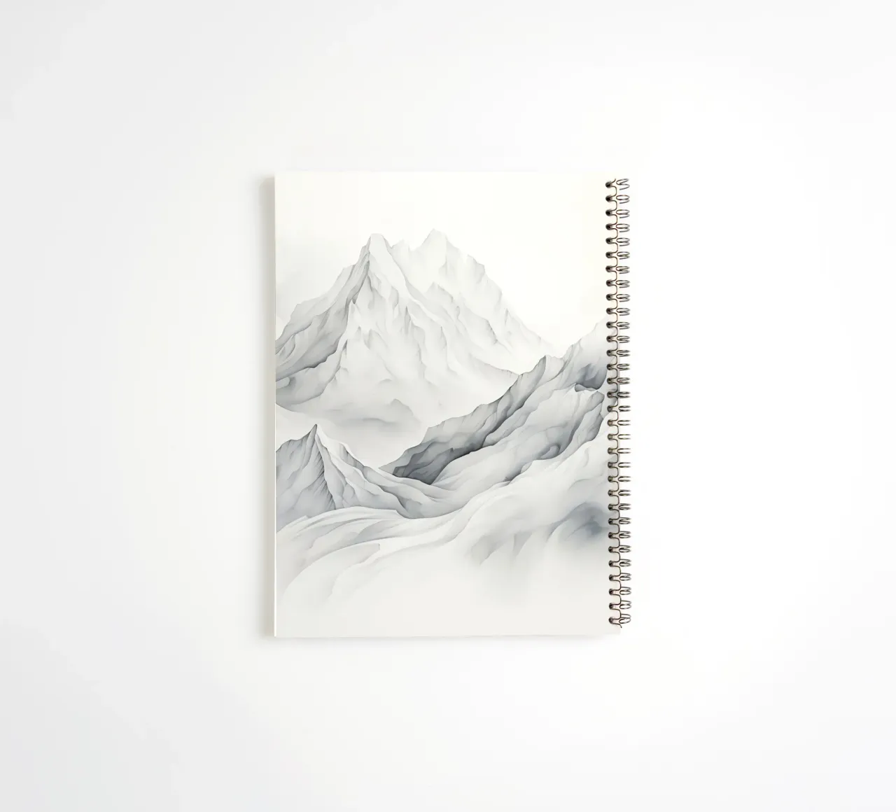 Sacred Mountain: the serenity of the summits spiral notebook by Théïa's Fantasia World