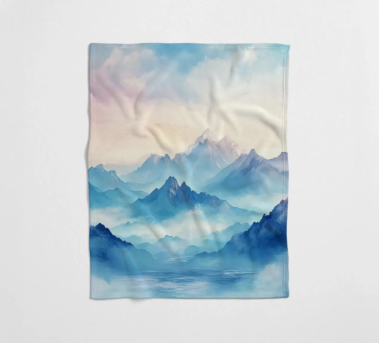 Montagne Sacrée : Sérénité des sommets plaid polaire de Théïa's Fantasia World