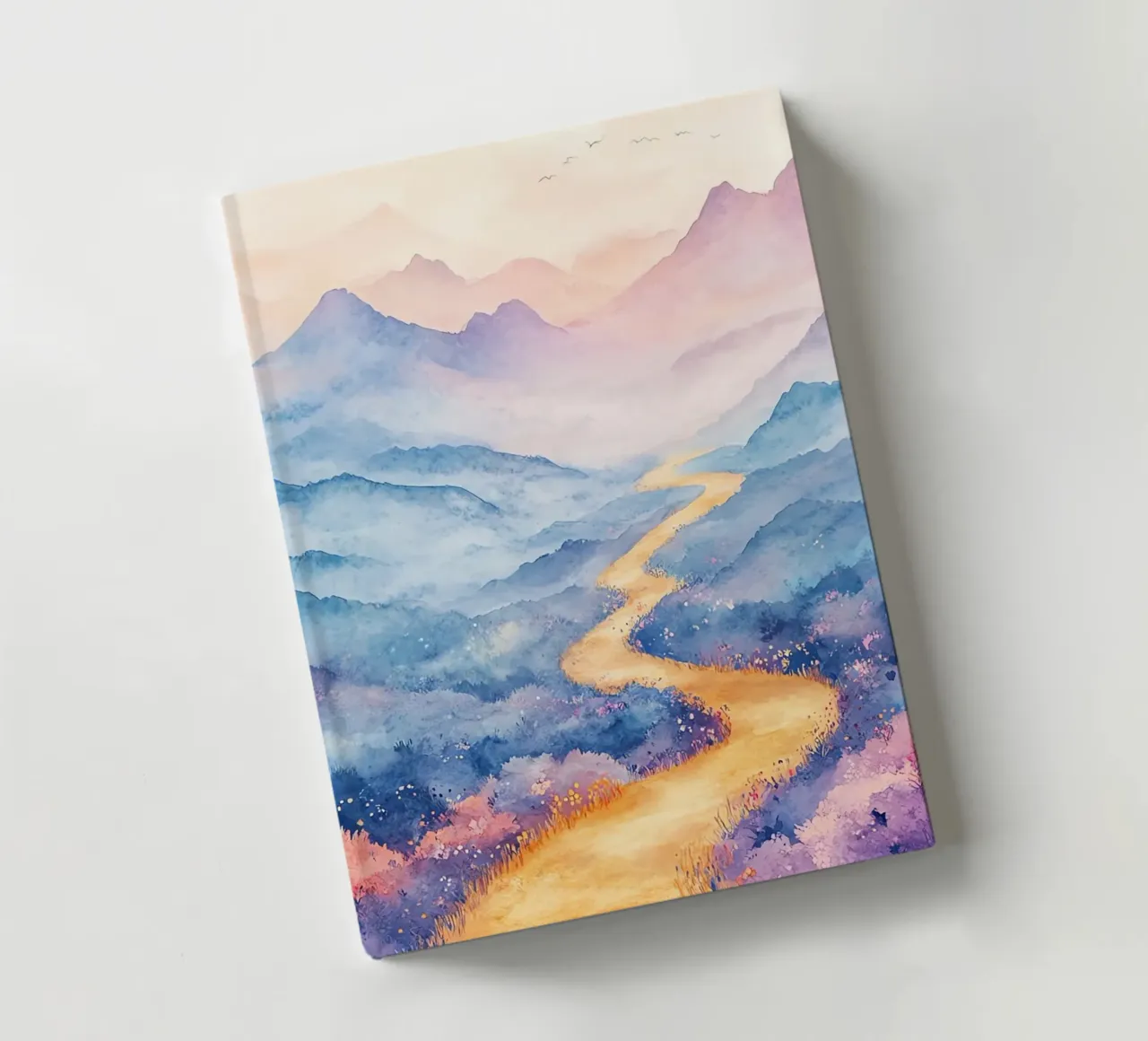Path to the Sacred Mountain: the serenity of the summits notebook by Théïa's Fantasia World