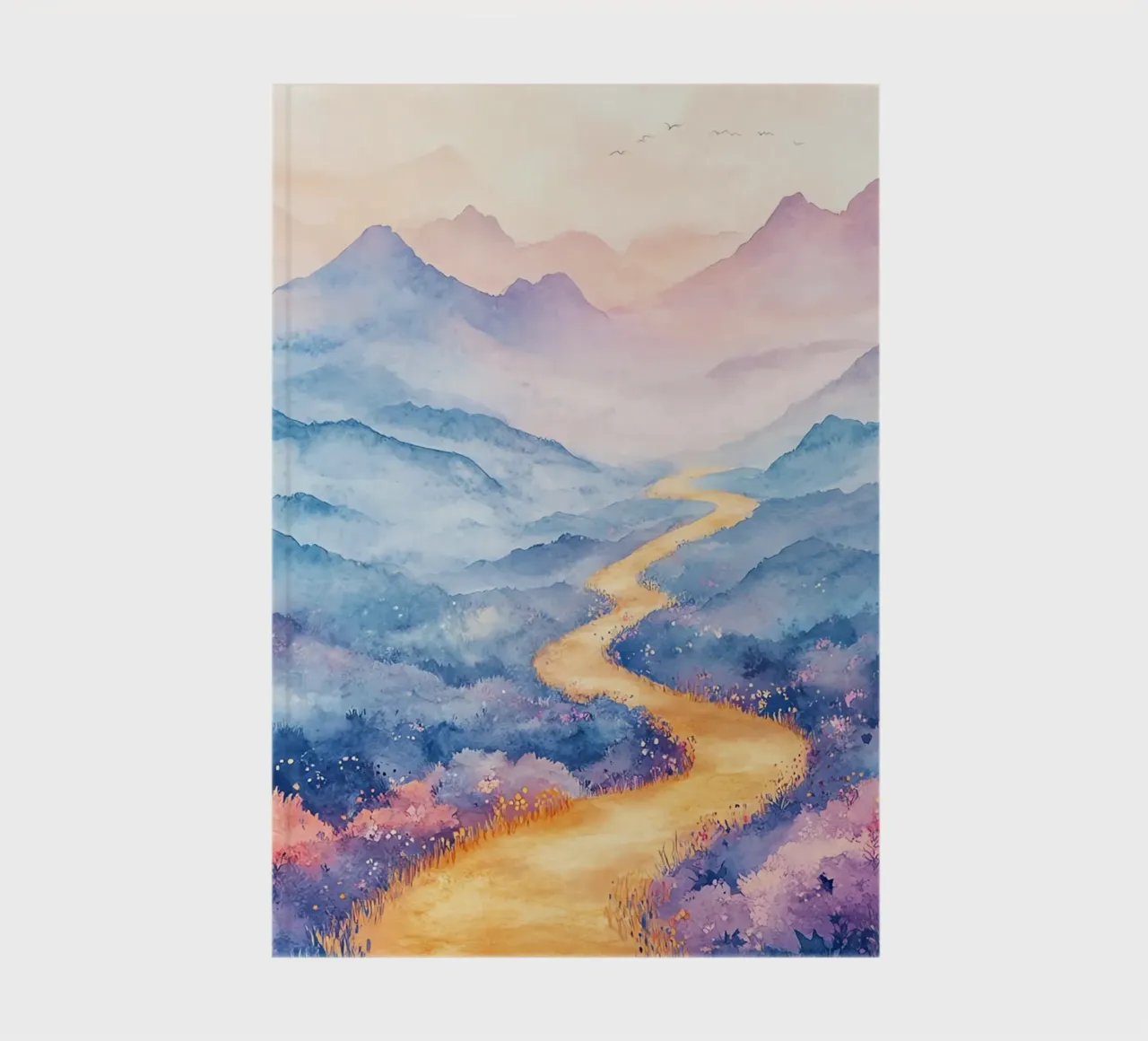 Path to the Sacred Mountain: the serenity of the summits notebook by Théïa's Fantasia World