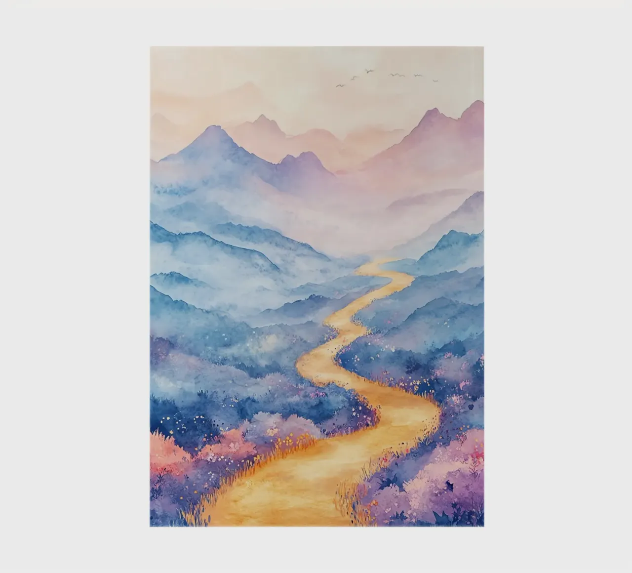Path to the Sacred Mountain: the serenity of the summits notebook by Théïa's Fantasia World