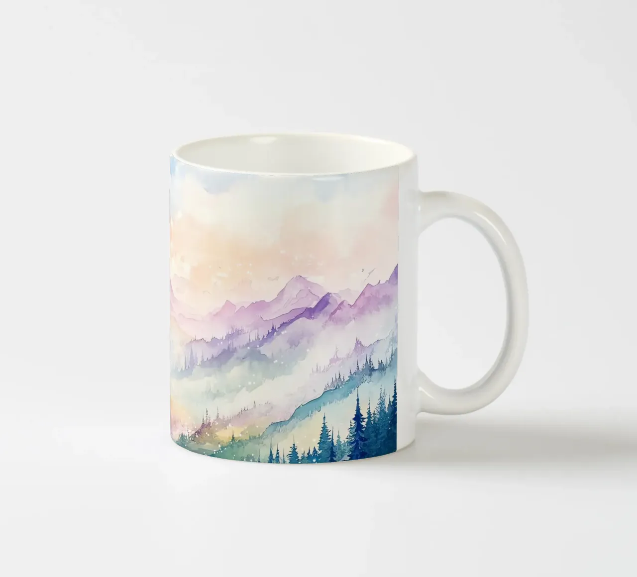Montagna Sacra: la serenità delle cime tazza in ceramica da Théïa's Fantasia World