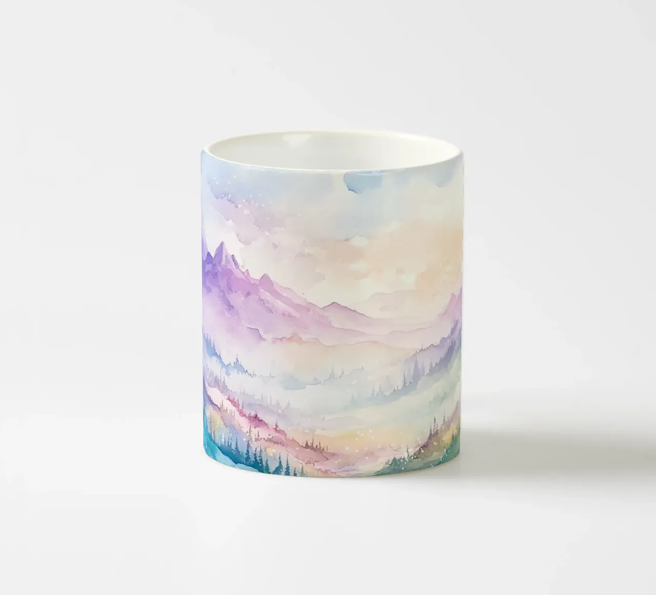 Montagna Sacra: la serenità delle cime tazza in ceramica da Théïa's Fantasia World
