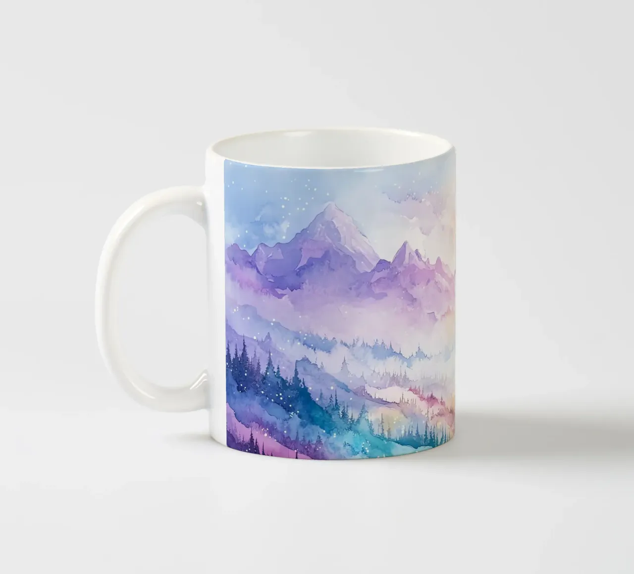 Montagna Sacra: la serenità delle cime tazza in ceramica da Théïa's Fantasia World