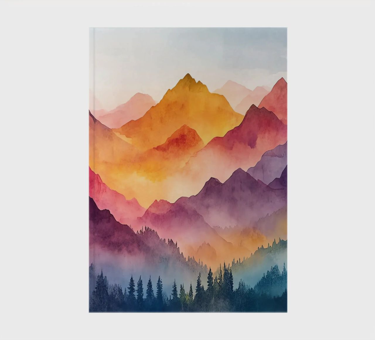 Sacred Mountain: the serenity of the summits notebook by Théïa's Fantasia World