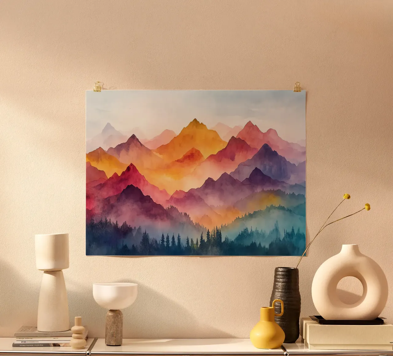 Montagna Sacra: la serenità delle cime carta hahnemühle da Théïa's Fantasia World