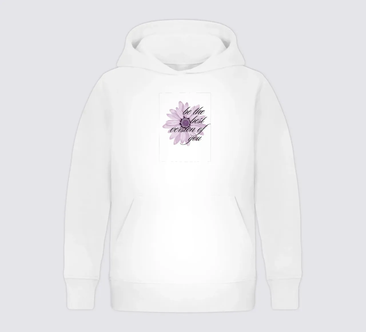 Convertirse en la mejor versión de uno mismo sudadera con capucha para niño de inspirational quote