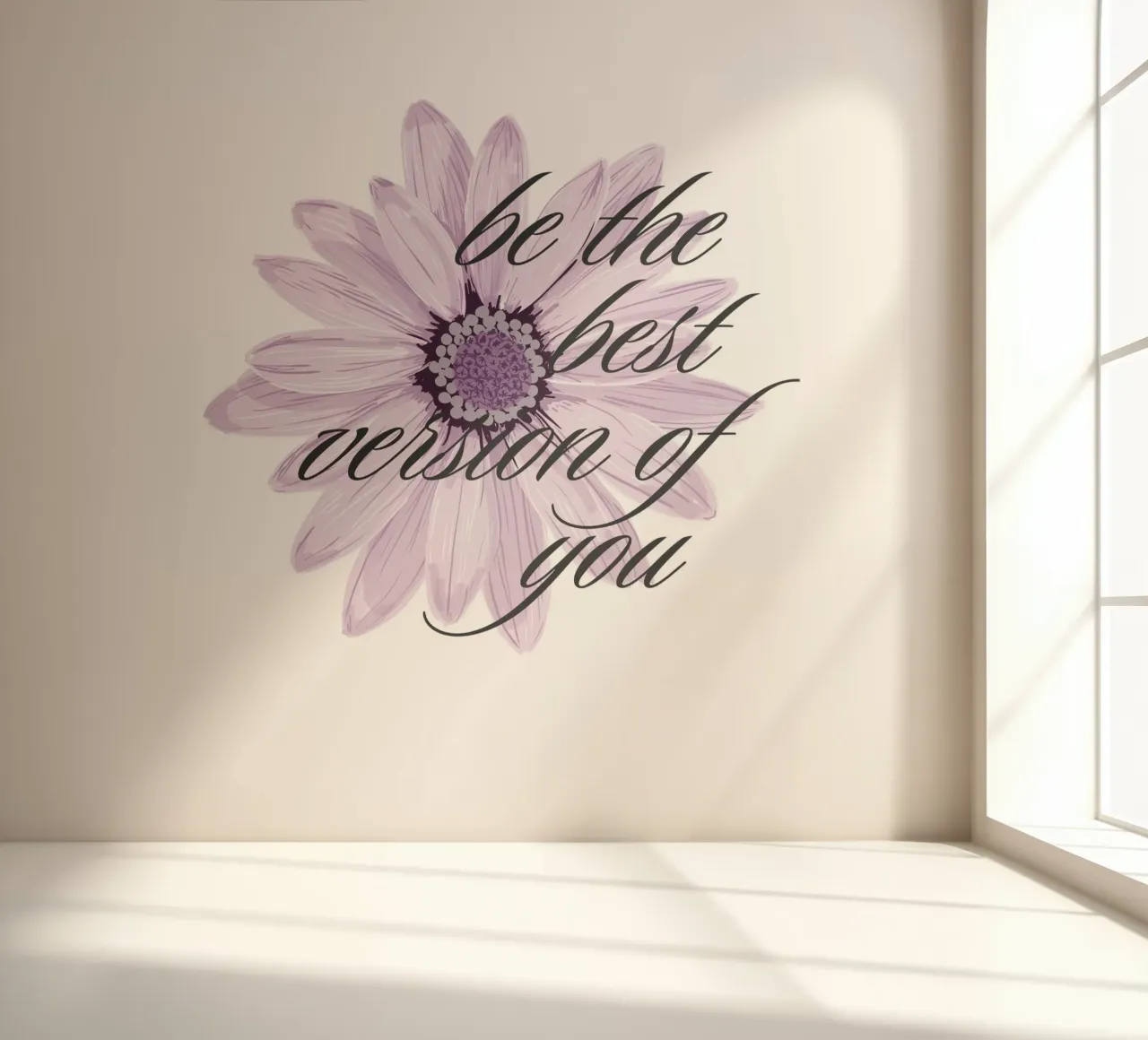 Convertirse en la mejor versión de uno mismo papel para pared de inspirational quote