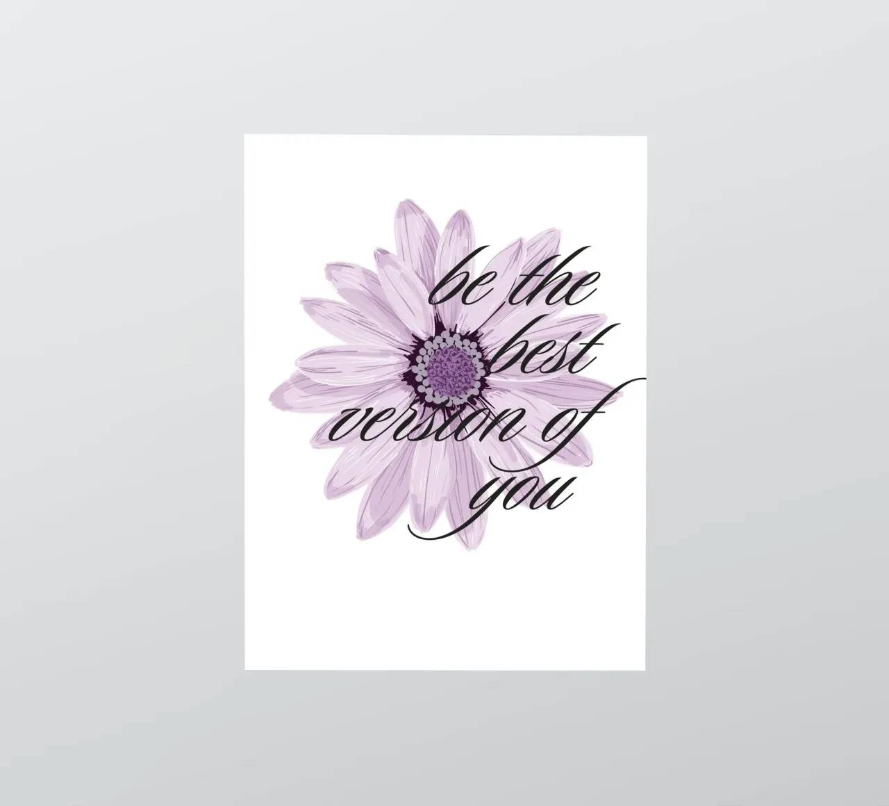 Convertirse en la mejor versión de uno mismo pegatina de inspirational quote