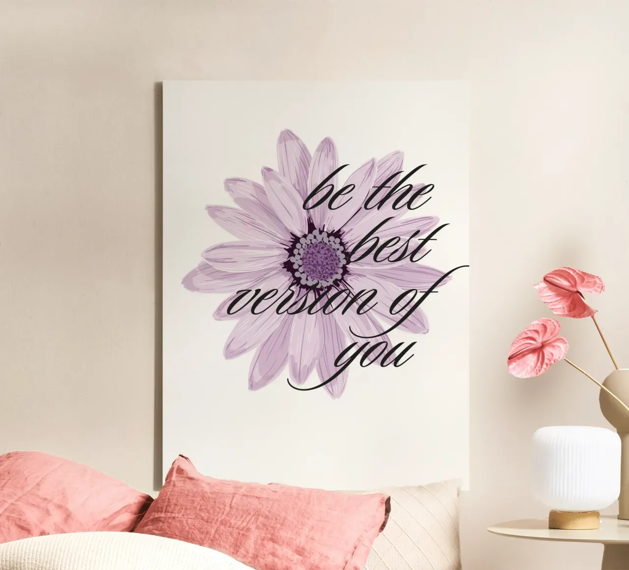 Becoming the Best Version of You canvas by inspirational quote