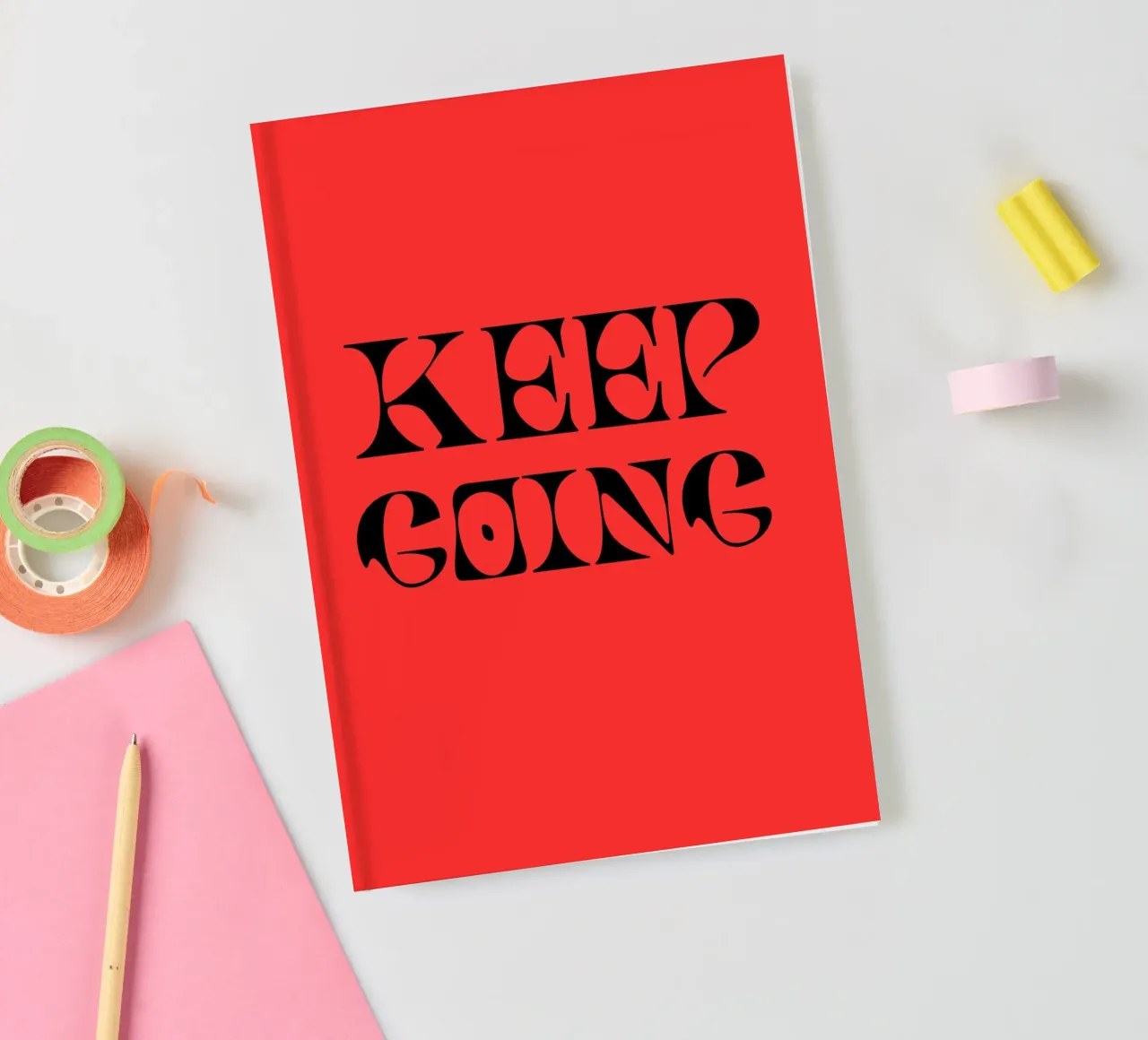 Continuez à avancer, continuez à grandir - Citation Motivationnelle Art carnet de notes de inspirational quote