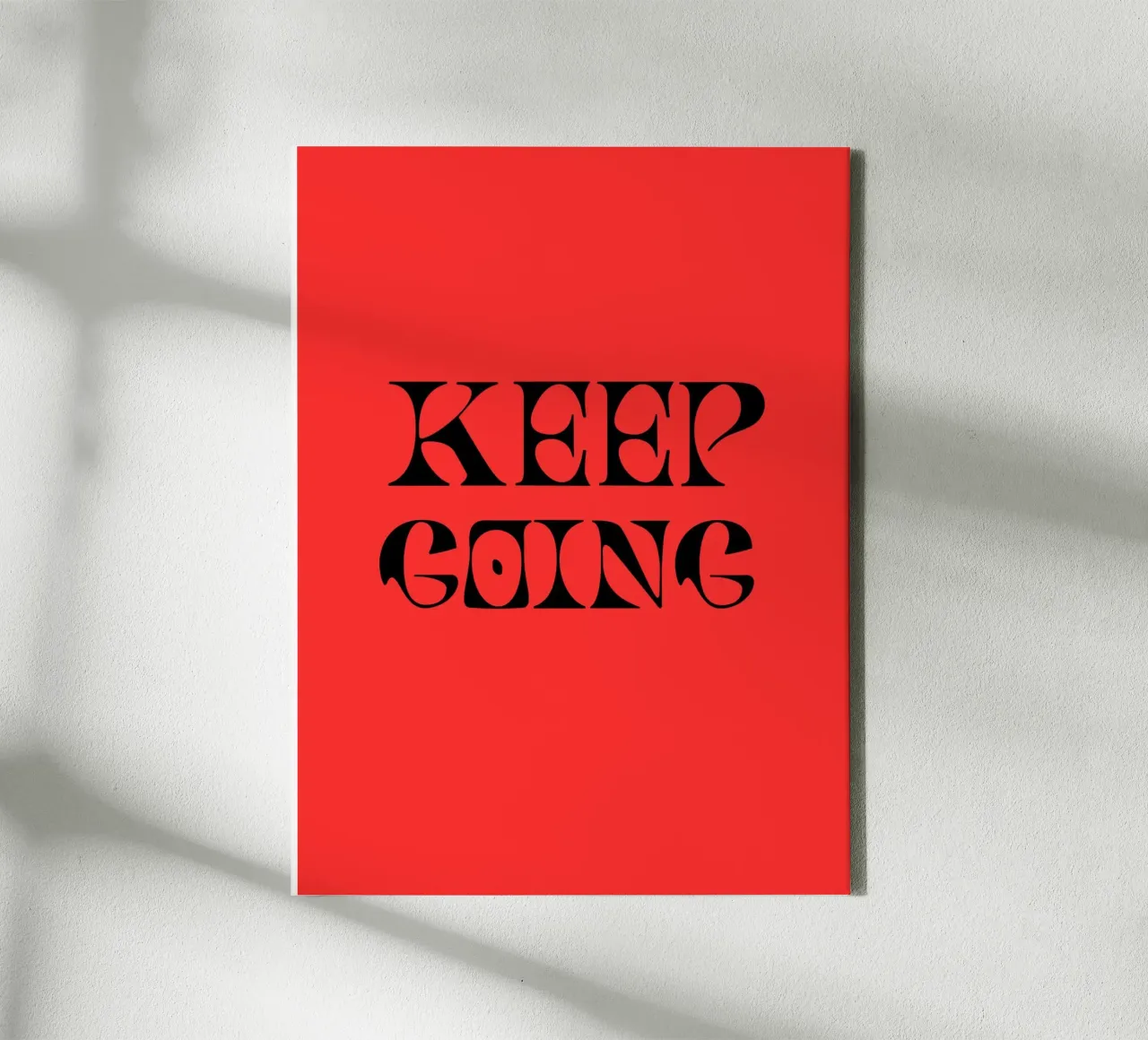 Continua ad andare avanti, continua a crescere - Citazioni d'arte motivazionali tela con Cornice a cassetta da inspirational quote