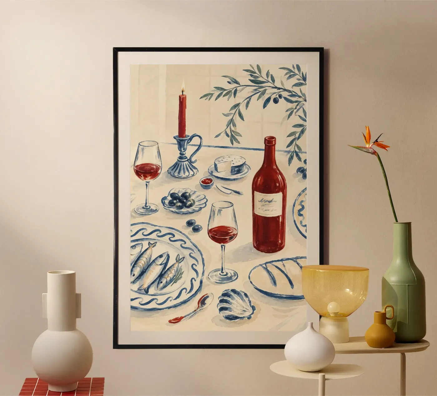 Dinner is Ready Framed poster da Kymberly