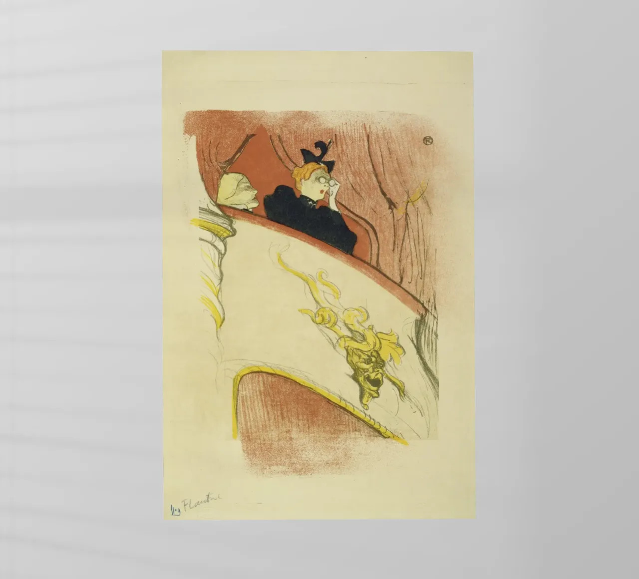 Toulouse-Lautrec - La loggia con la maschera d'oro pellicola backlit da ARTOTHEK