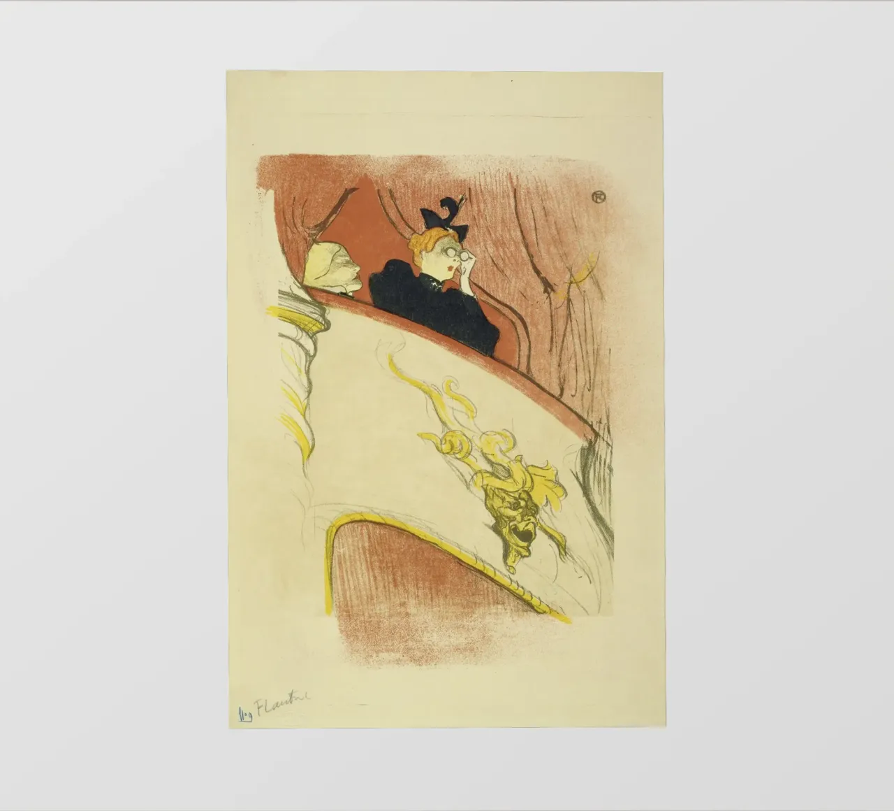 Toulouse-Lautrec - La loggia con la maschera d'oro pellicola backlit da ARTOTHEK