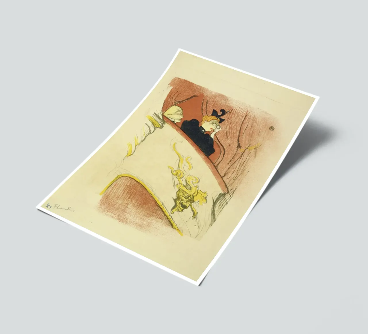 Toulouse-Lautrec - The lodge with the golden mask sticker sheet by ARTOTHEK