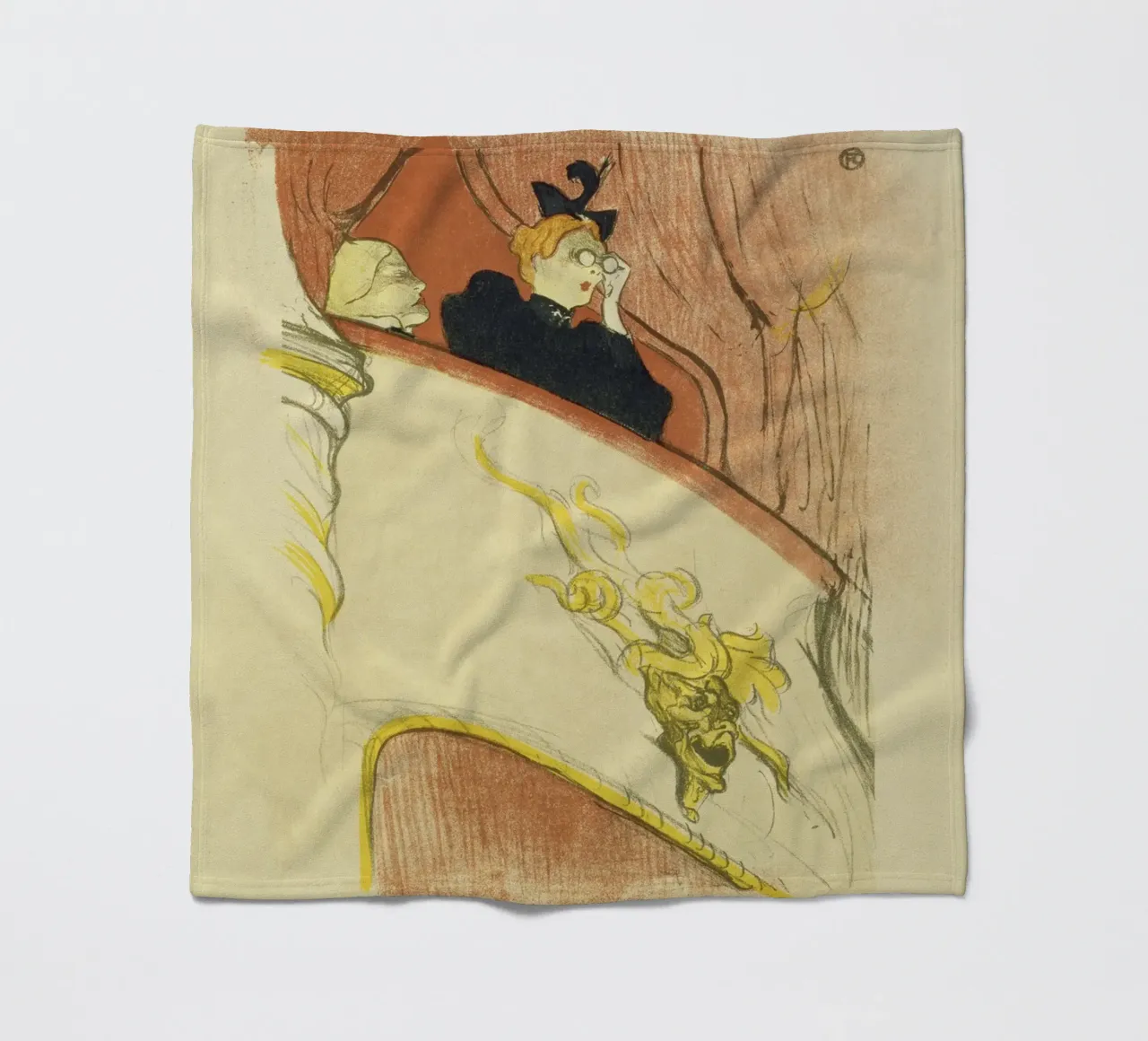 Toulouse-Lautrec - La loggia con la maschera d'oro coperta in pile da ARTOTHEK