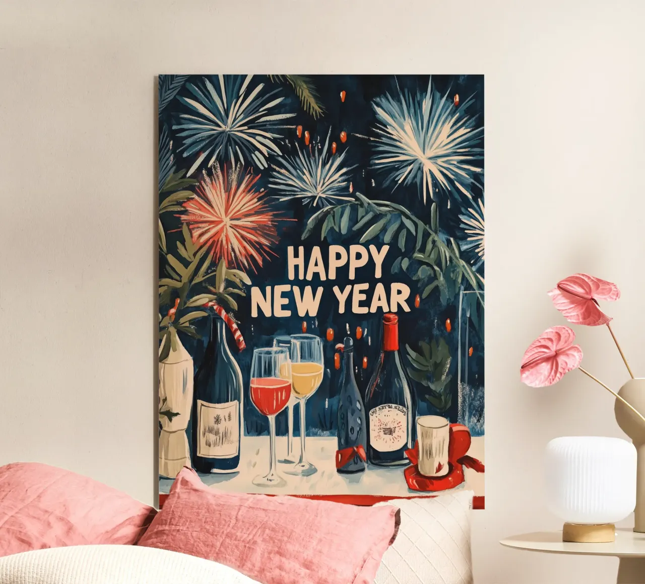 Happy New Year alluminio dibond da treechild