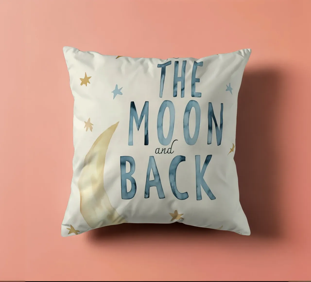 To The Moon And Back cuscino da treechild