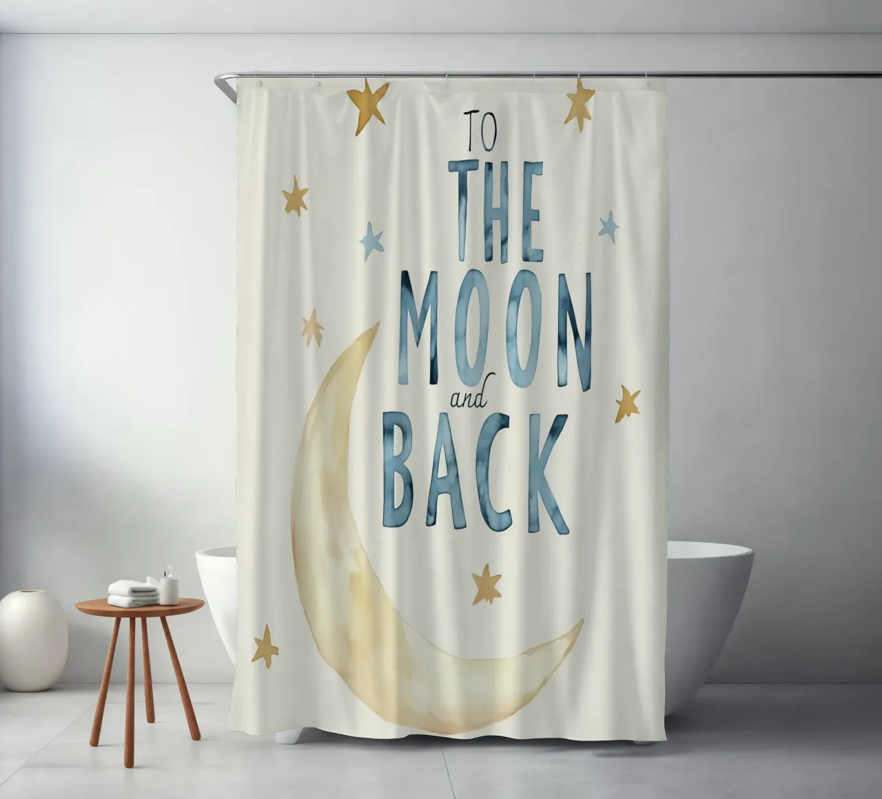 To The Moon And Back tenda da doccia da treechild