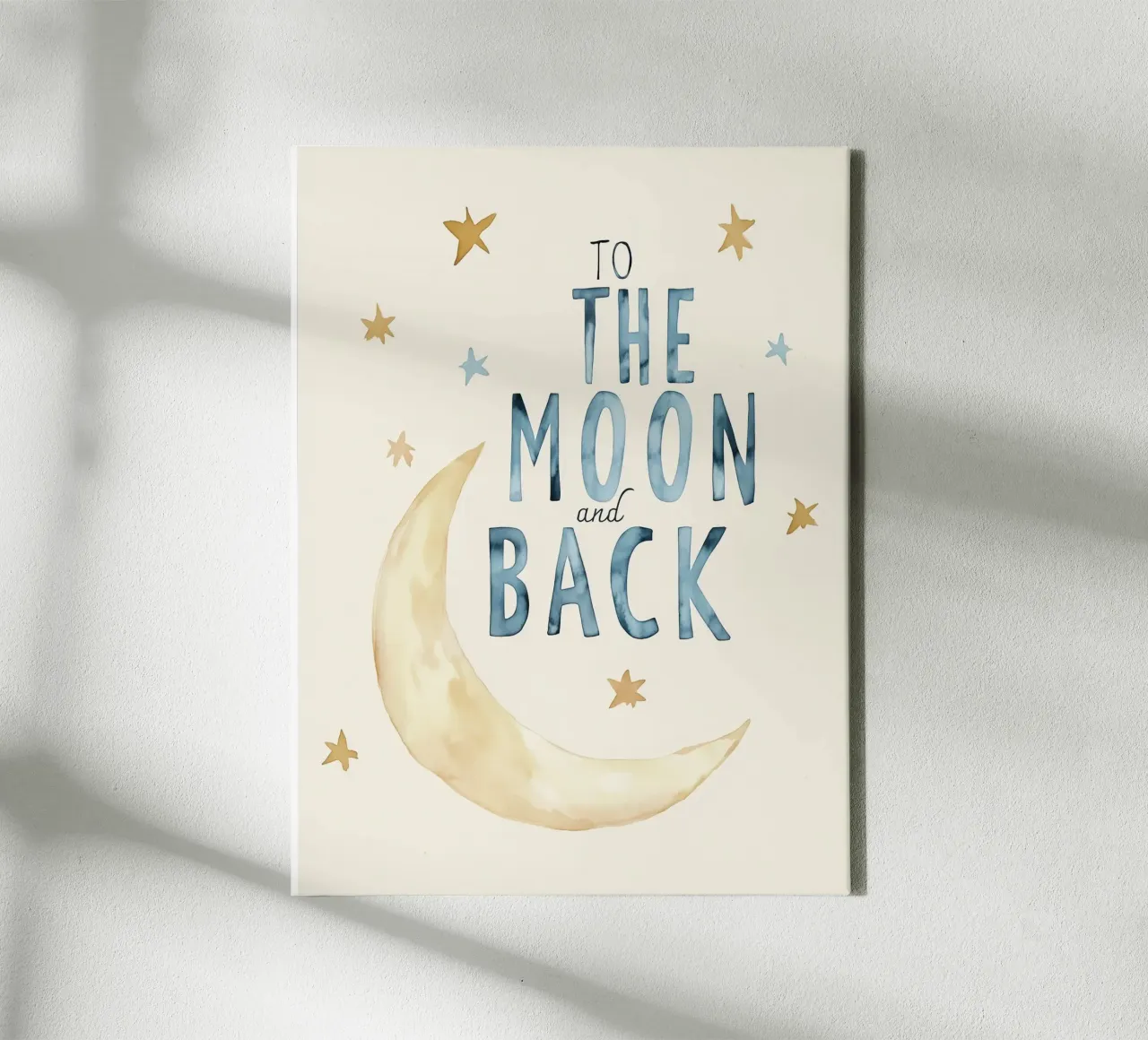 To The Moon And Back tela con Cornice a cassetta da treechild