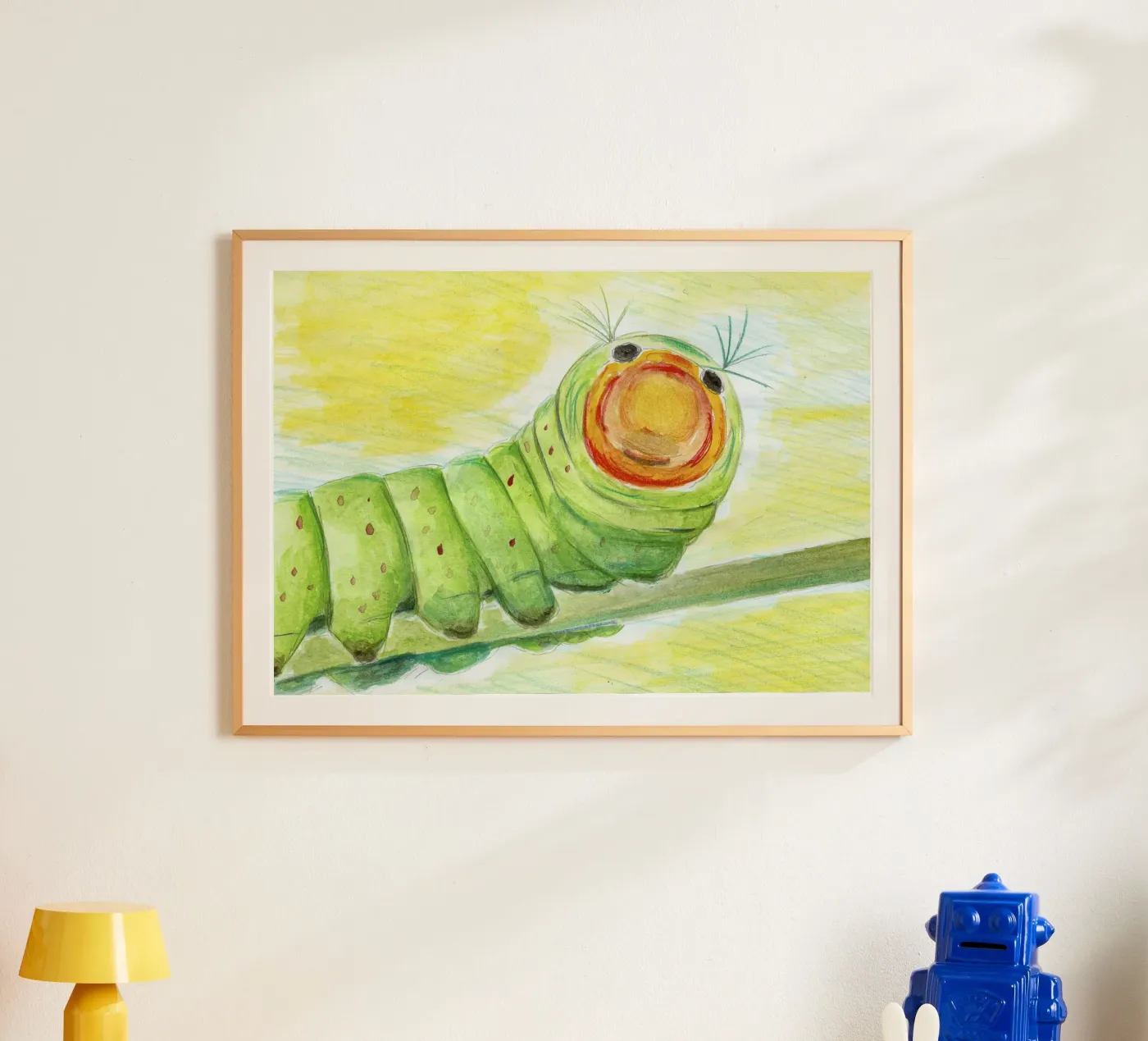 Il bruco Lucy poster da Barbara Buderath Illustrationen