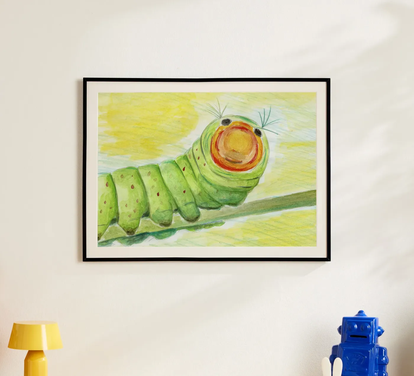 Il bruco Lucy poster da Barbara Buderath Illustrationen