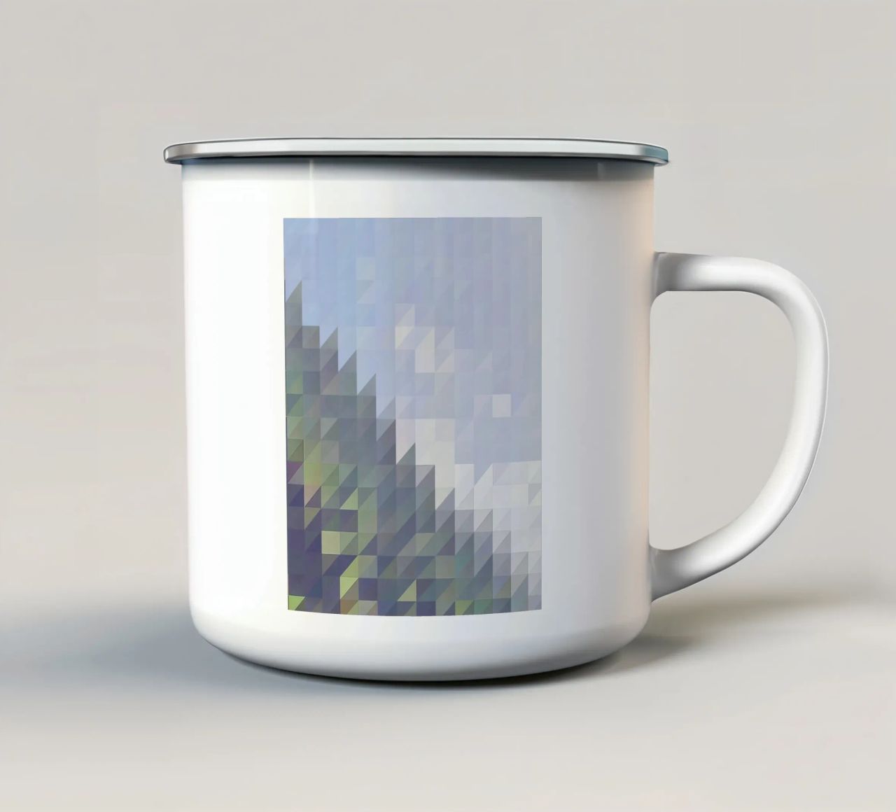 Triangle #001 tazza in smalto da Zen Design
