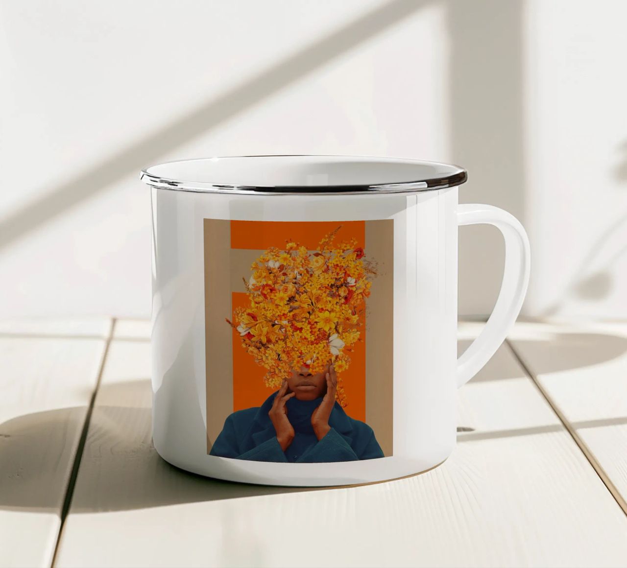 Blooming for You again and again tazza in smalto da Frank Moth