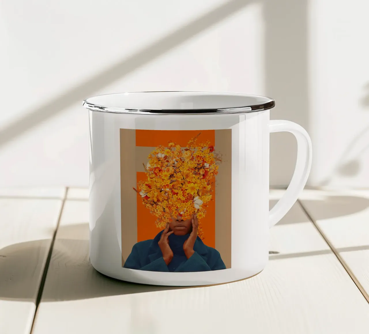 Blooming for You again and again taza de esmalte de Frank Moth