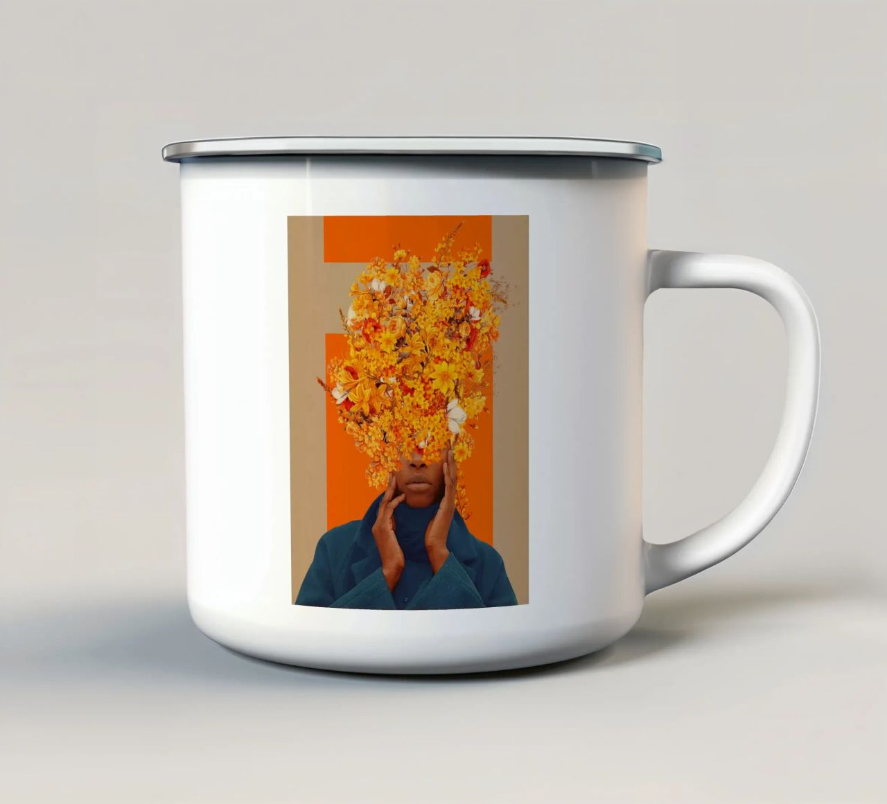 Blooming for You again and again tazza in smalto da Frank Moth