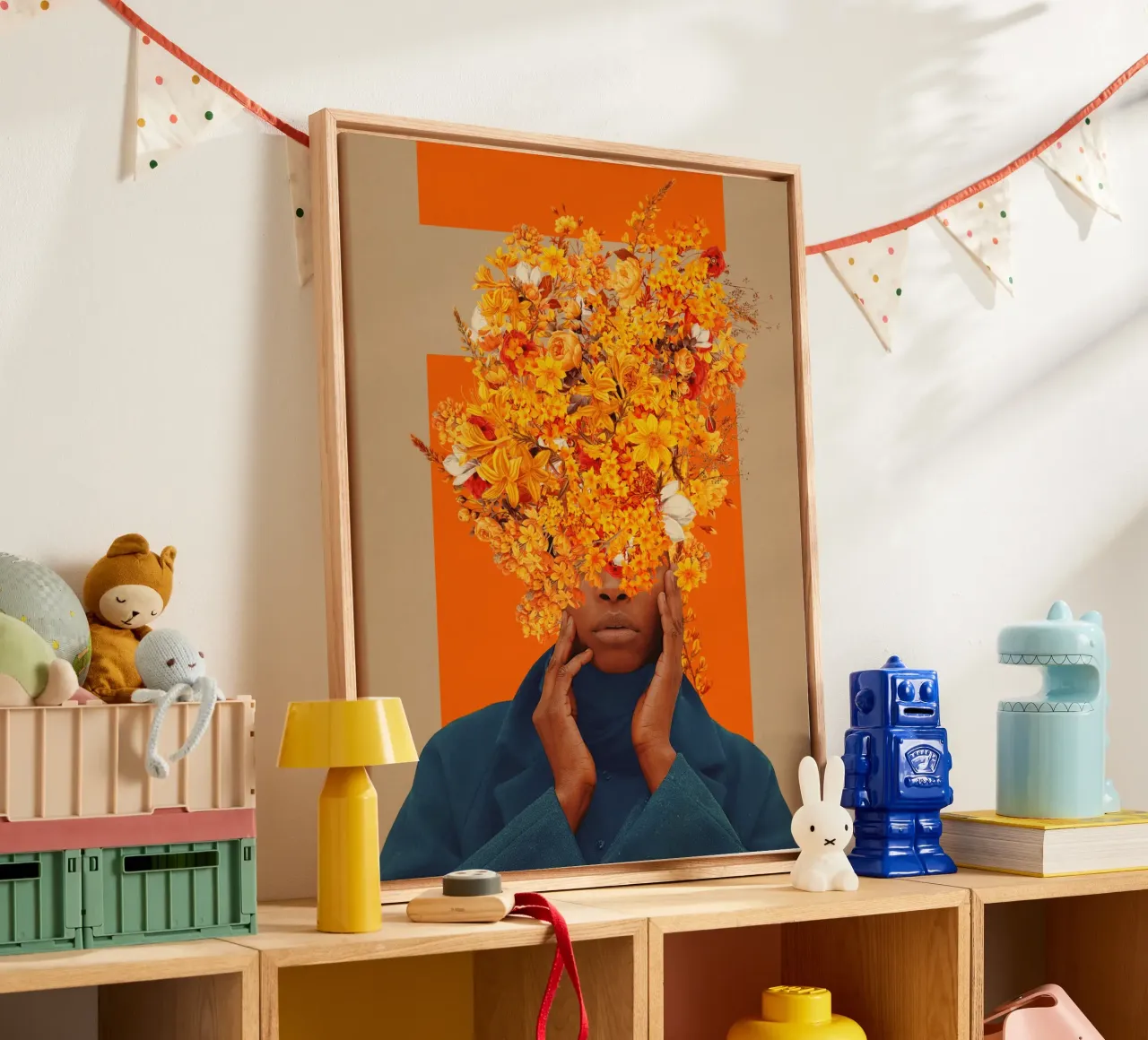 Blooming for You again and again canvas met Baklijst van Frank Moth