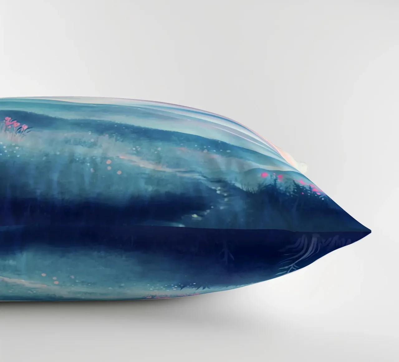 Sacred Mountain: the serenity of the summits decorative cushion by Théïa's Fantasia World