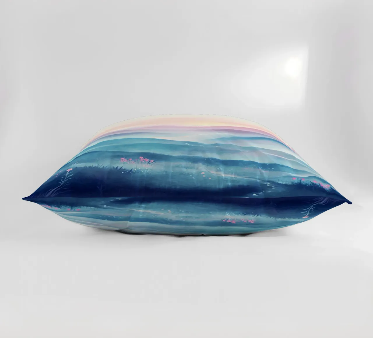 Sacred Mountain: the serenity of the summits decorative cushion by Théïa's Fantasia World