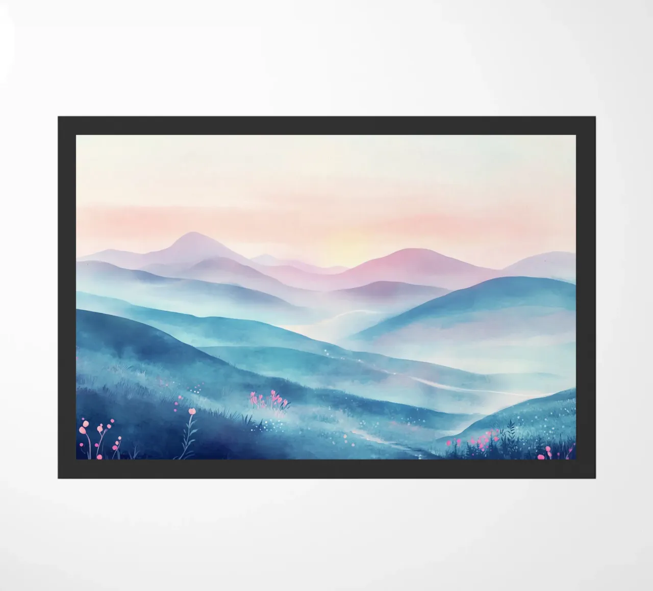 Sacred Mountain: the serenity of the summits doormat by Théïa's Fantasia World