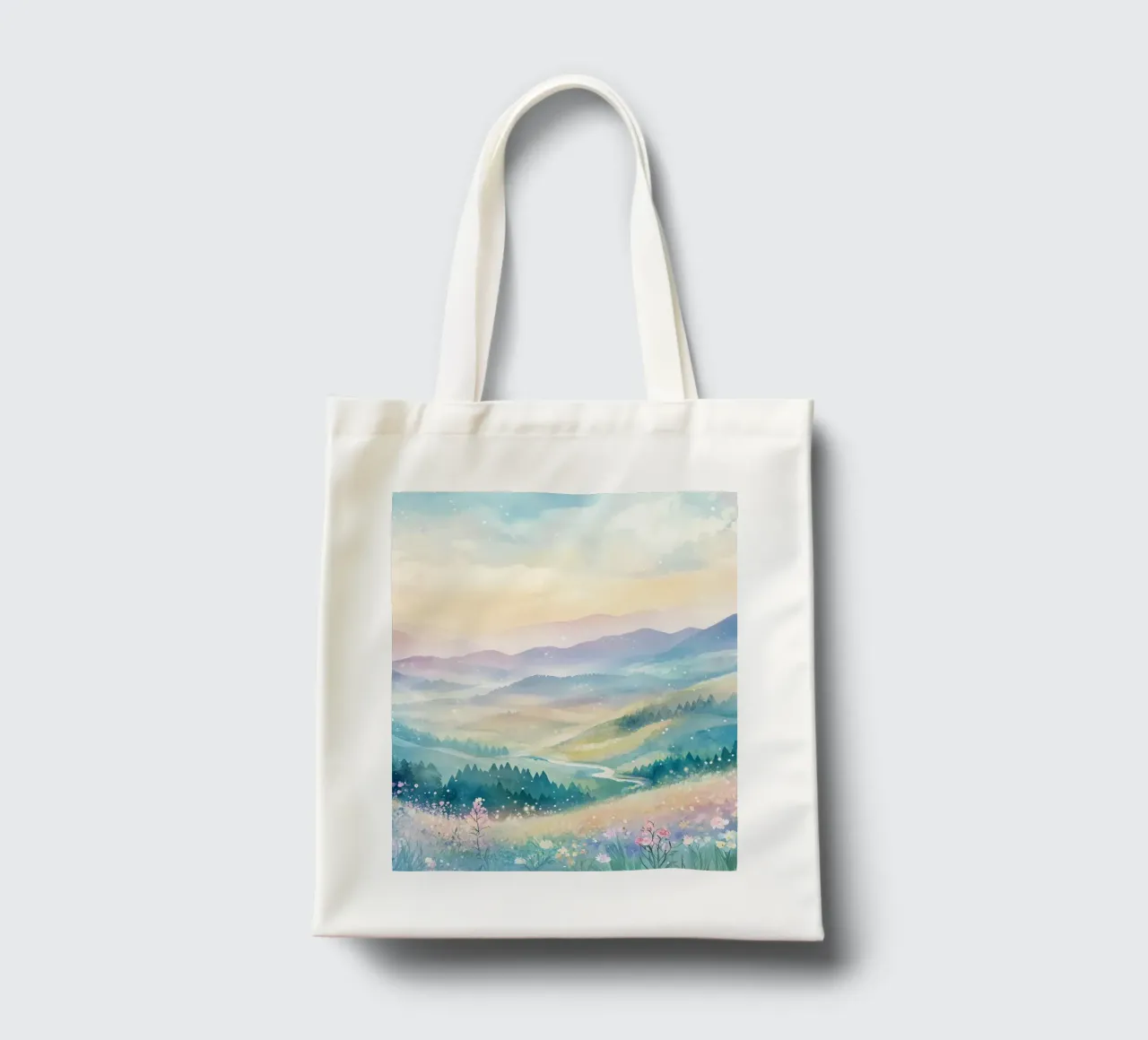 Montagne Sacrée : Sérénité des sommets tote bag de Théïa's Fantasia World