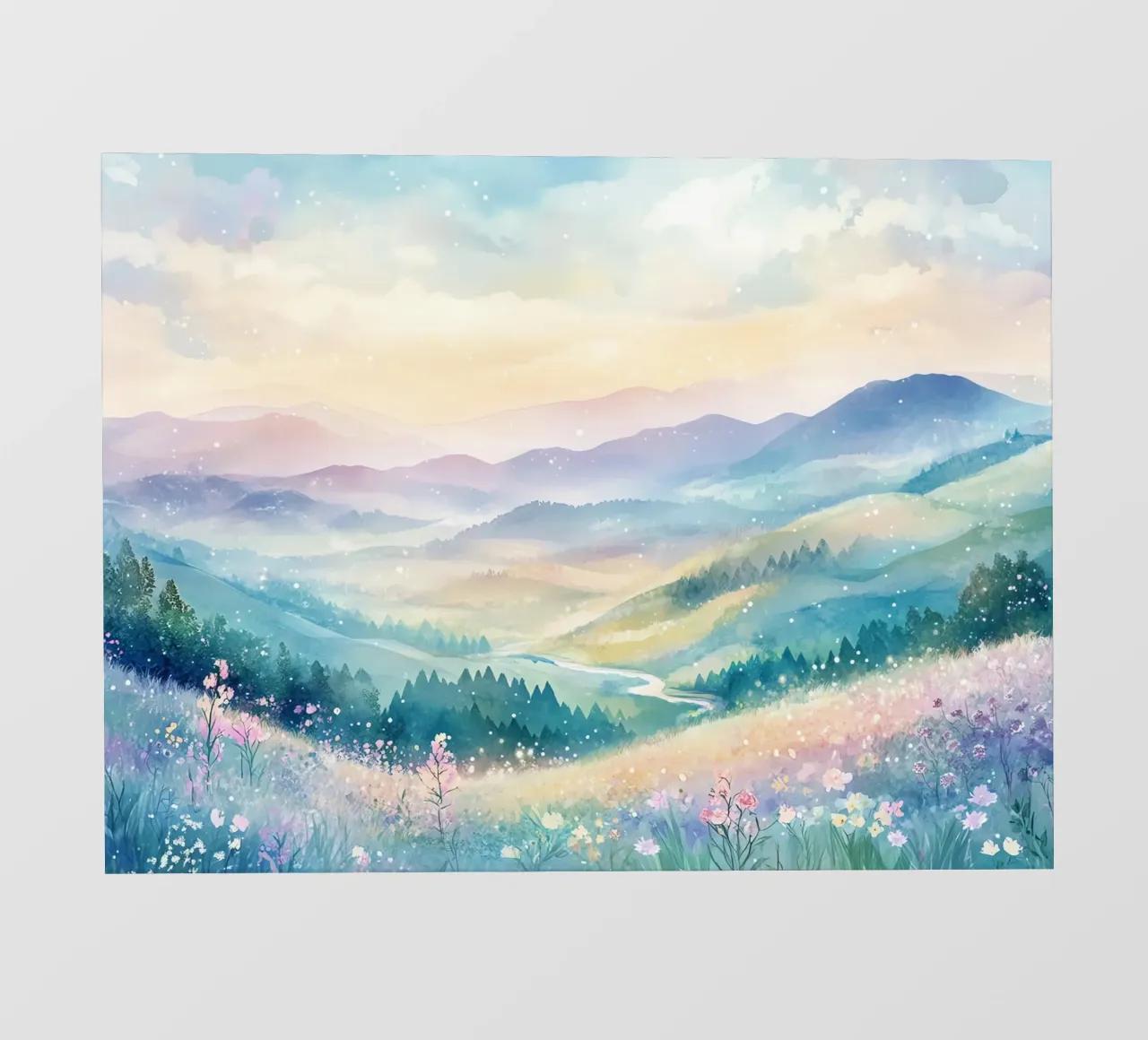 Sacred Mountain: the serenity of the summits photo wallpaper by Théïa's Fantasia World