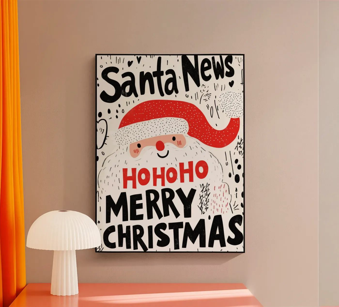 Santa News plexiglass da treechild