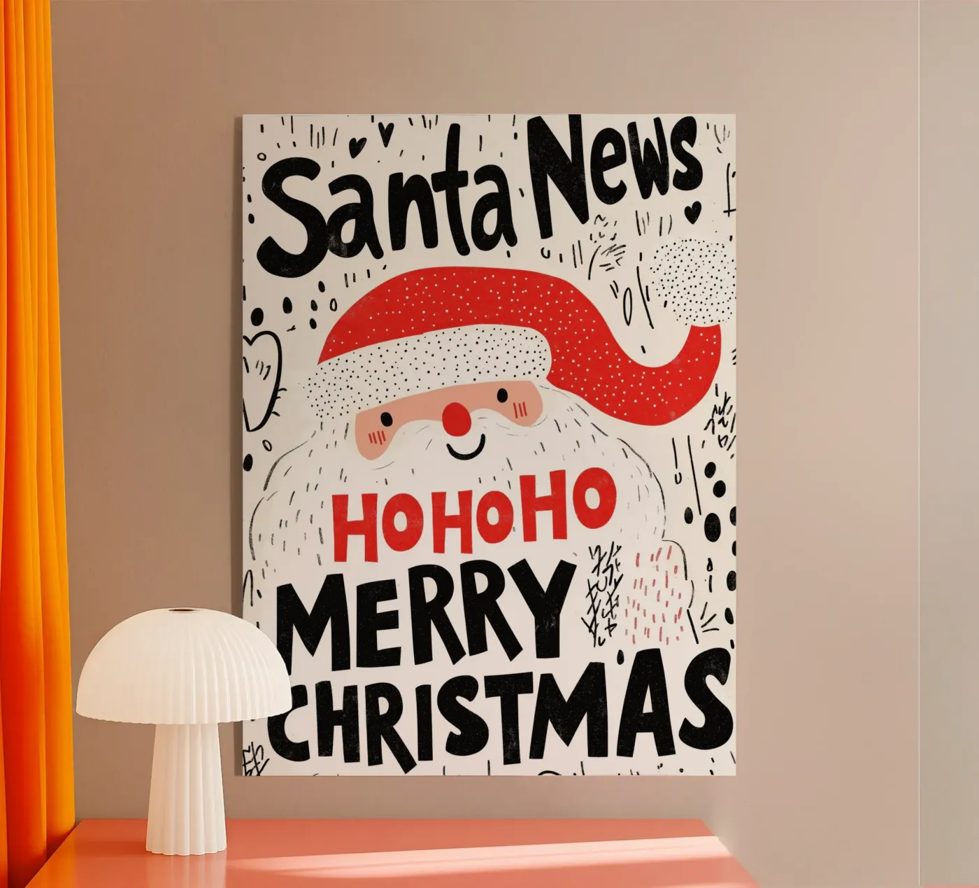 Santa News plexiglass da treechild