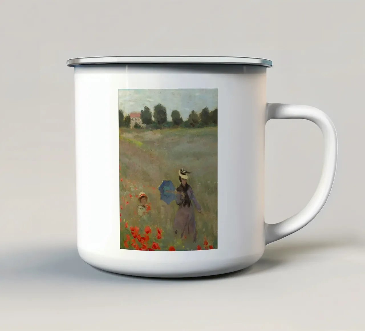 Monet - Papaveri selvatici (dettaglio) tazza in smalto da ARTOTHEK