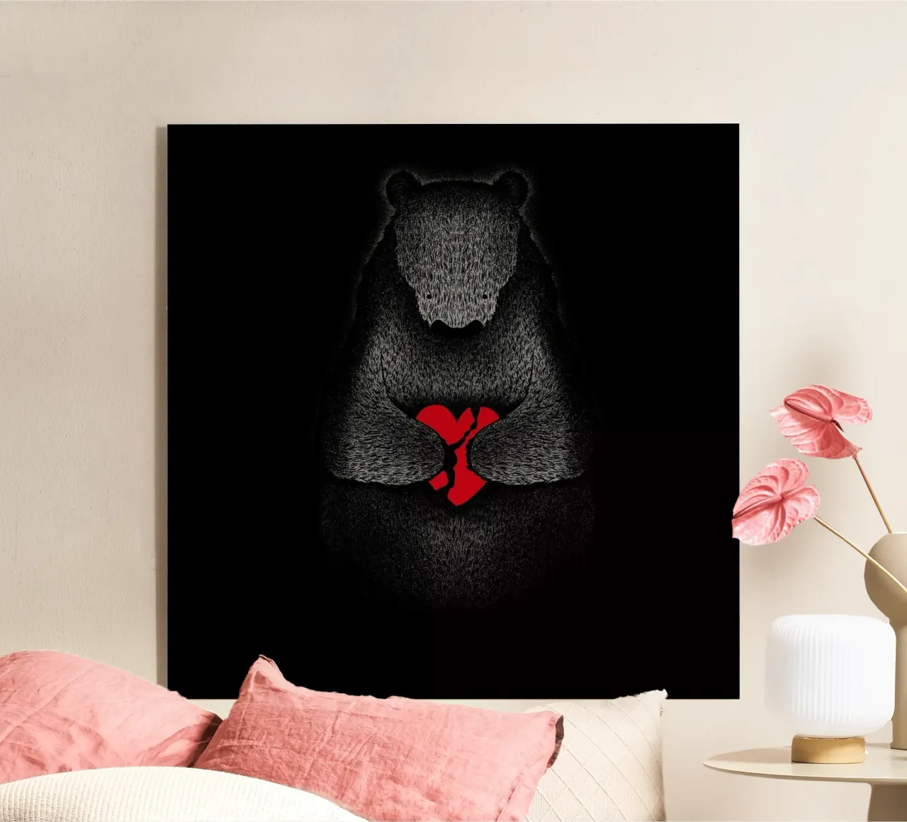 Broken acrylic glass by Tobe Fonseca