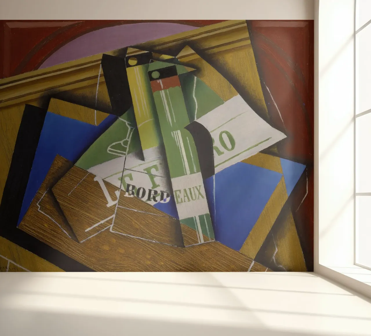 Juan Gris - The Bordeaux bottle. 1915. photo wallpaper by ARTOTHEK