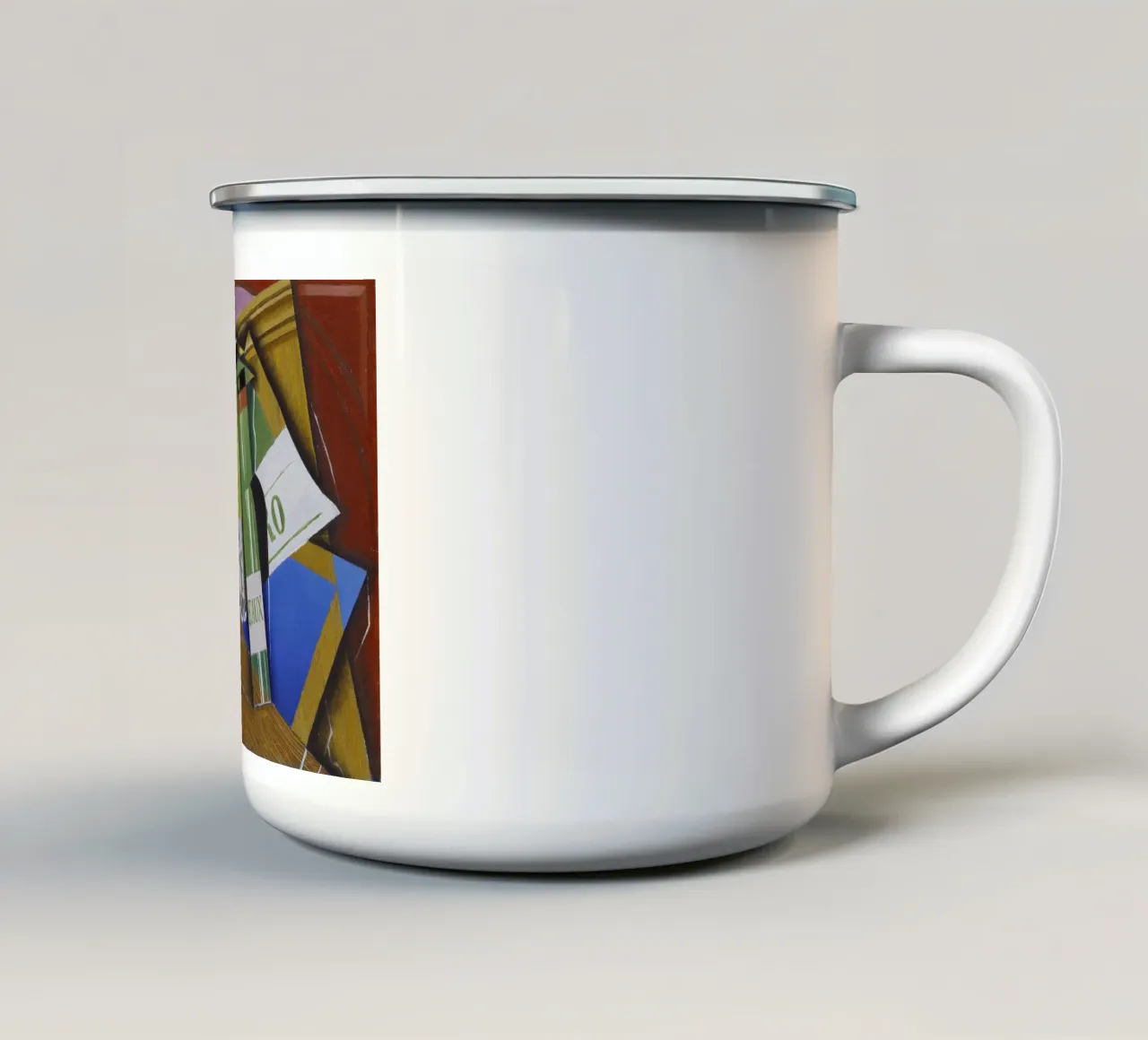 Juan Gris - La bottiglia di Bordeaux. 1915. tazza in smalto da ARTOTHEK