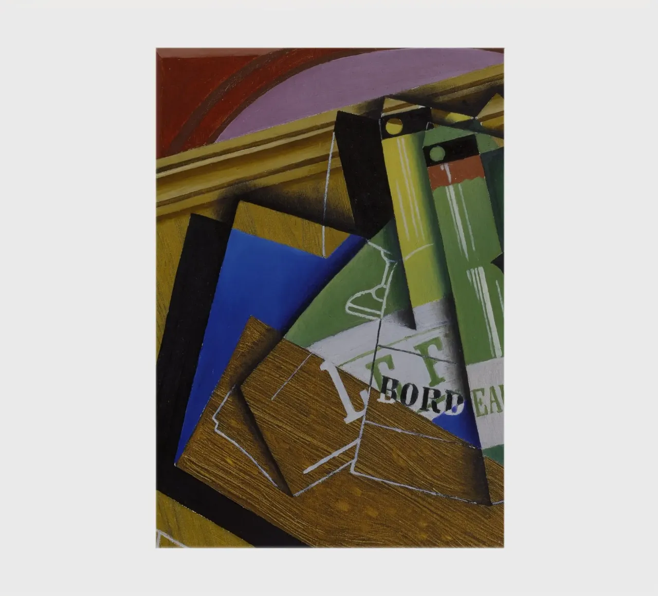 Juan Gris - The Bordeaux bottle. 1915. notebook by ARTOTHEK